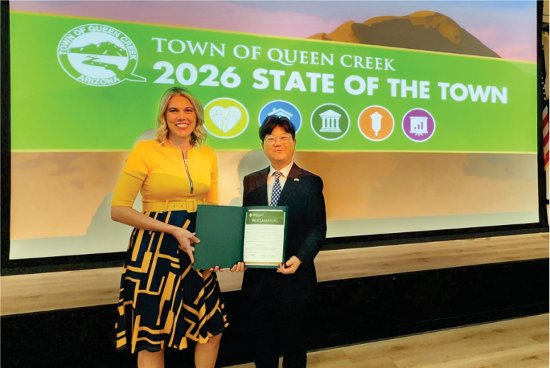 임애훈 한인회장, 퀸크릭 시정보고회 참석