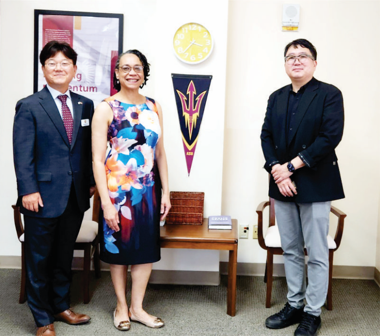 임애훈 한인회장, ASU 하산 부총장보 예방